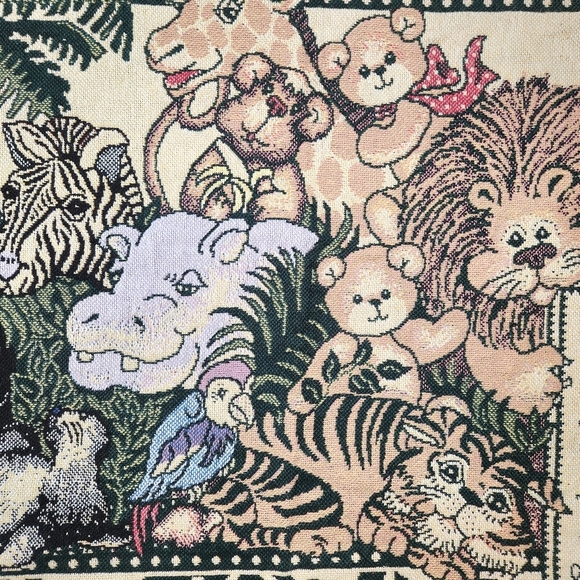 VTG BABY ANIMALS COLORS OF THE RAINBOW FRINGE 🌈 ALL THINGS BRIGHT & BEAUTIFUL - Picture 4 of 5